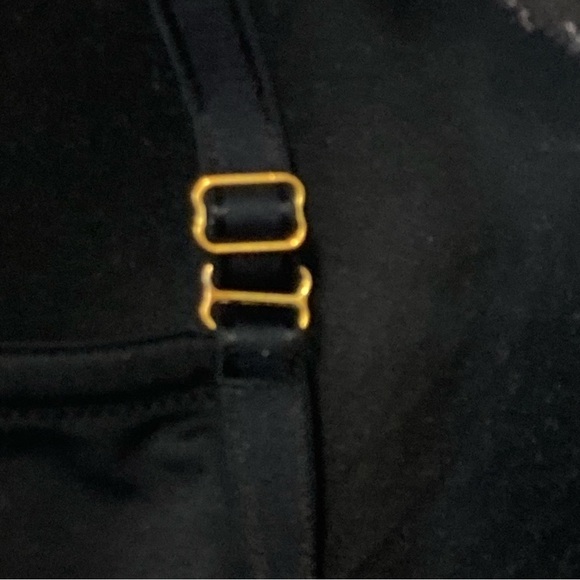 Soma Floral Lightly Padded Bra Adjustable Straps Lace Trim Size 34DD Black - Picture 12 of 12